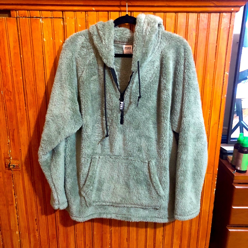 VS Pink Fuzzy Pullover